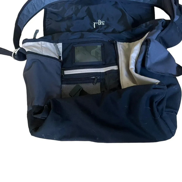 Vintage LL Bean Messenger Bag Crossbody Travel Carry On Colorblock Unisex Hike - Picture 9 of 14